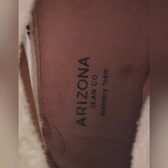 Arizona Jean Co. Memory Foam Suede Tan Brown Cozy Winter Ankle‎ Boots - Picture 3 of 4